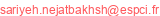 sariyeh.nejatbakhsh (arobase) espci.fr
